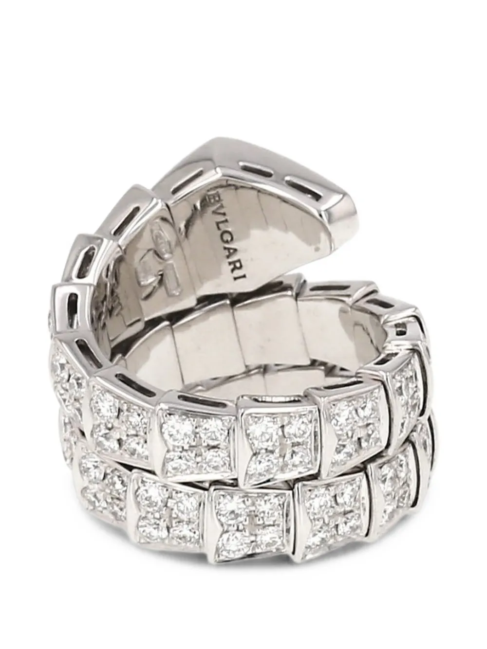 Bvlgari Pre-Owned 2016 Serpenti Viper diamond ring - Silber