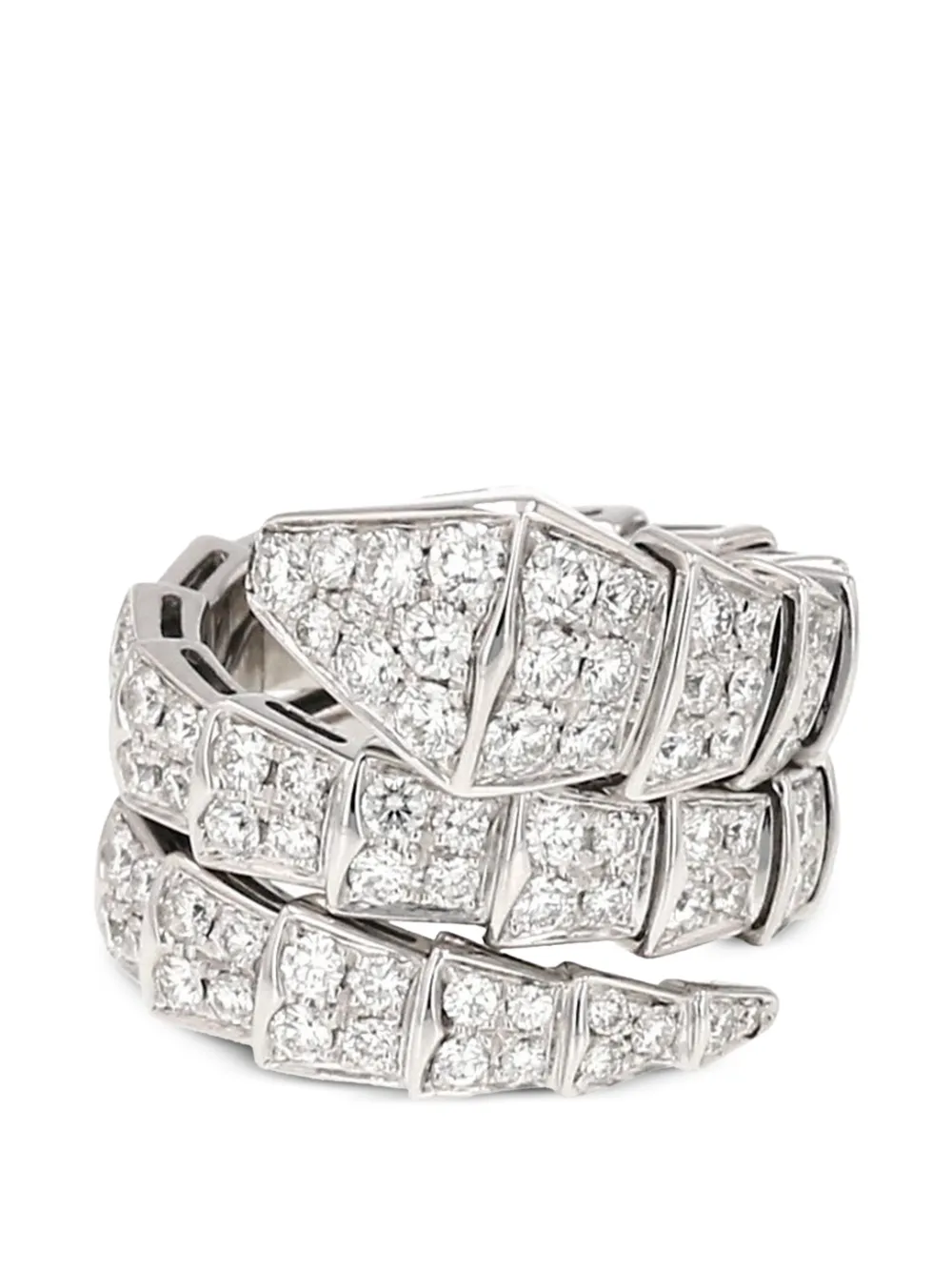Bvlgari Pre-Owned 2016 Serpenti Viper diamond ring - Silber