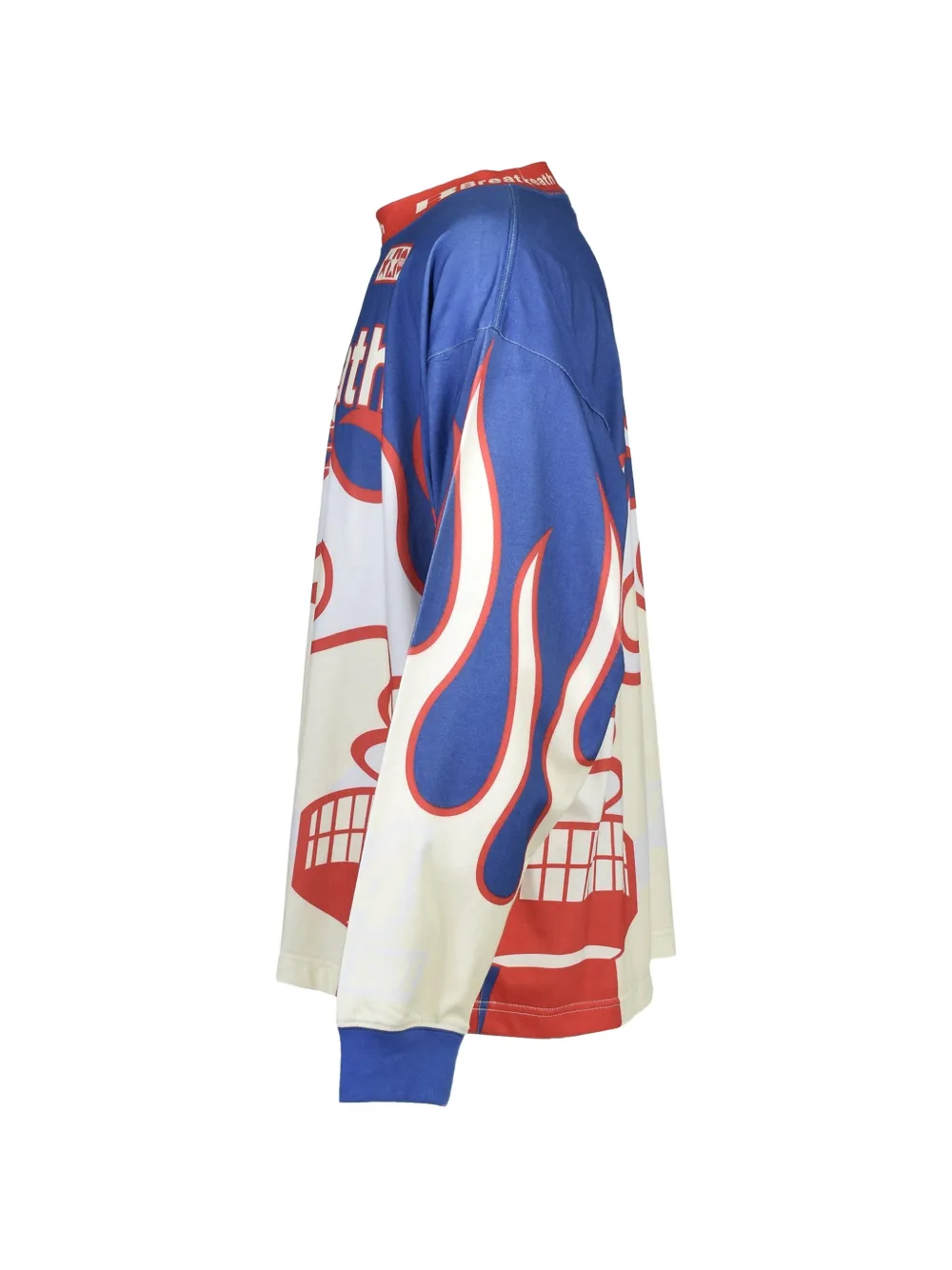 BREATH Racing T-shirt met lange mouwen en grafische print Blauw