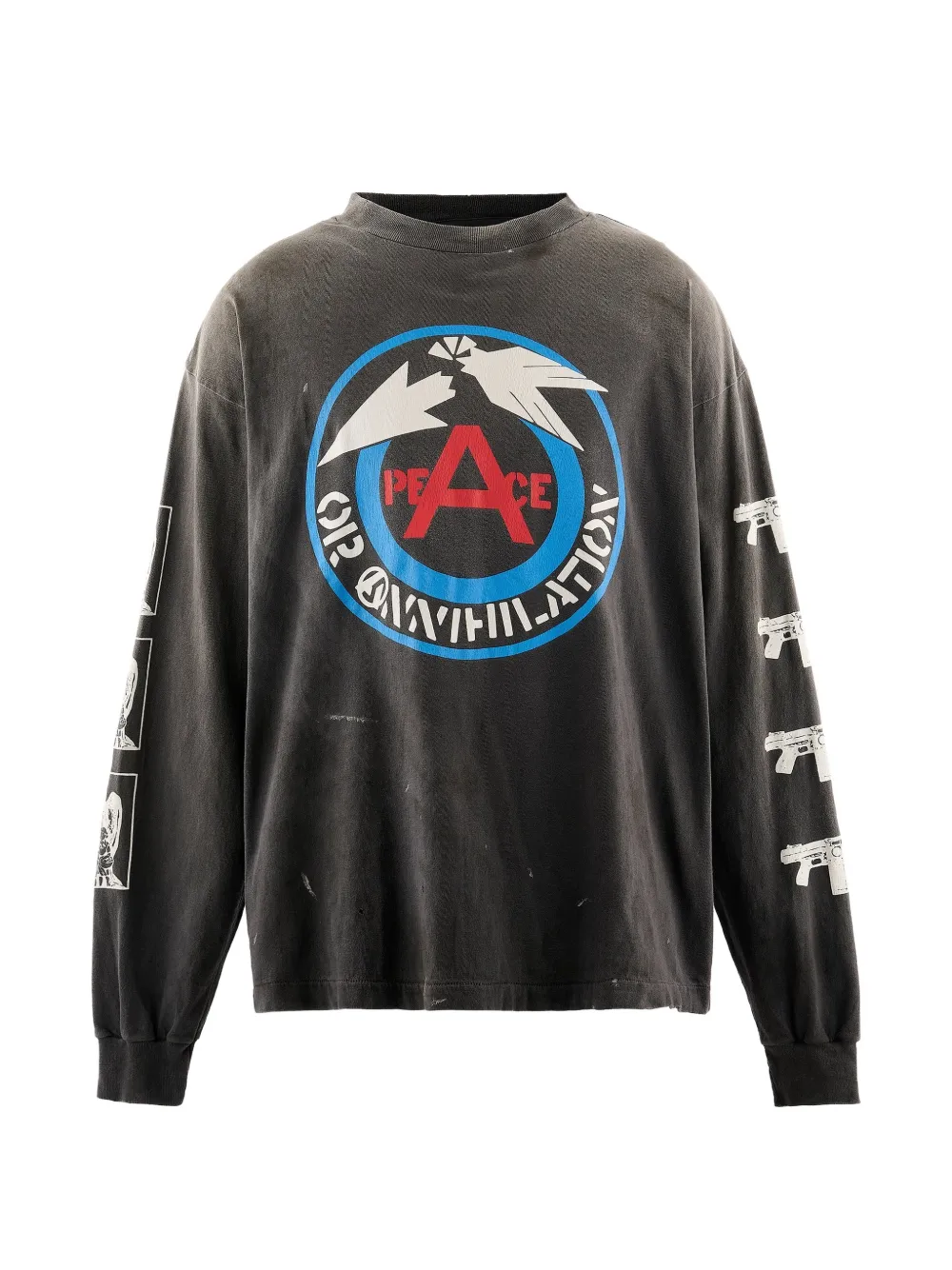 SAINT MXXXXXX graphic-print long-sleeve T-shirt - Noir SAINT MXXXXXX graphic-print long-sleeve T-shirt - Noir
