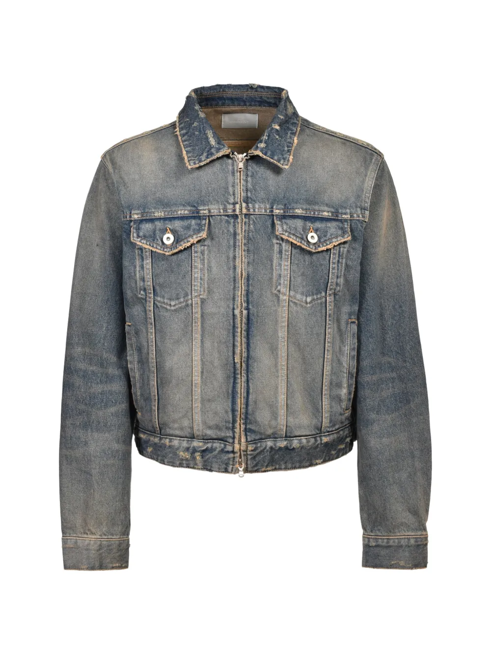 CEDARWOOD zip-up boxy-fit denim jacket