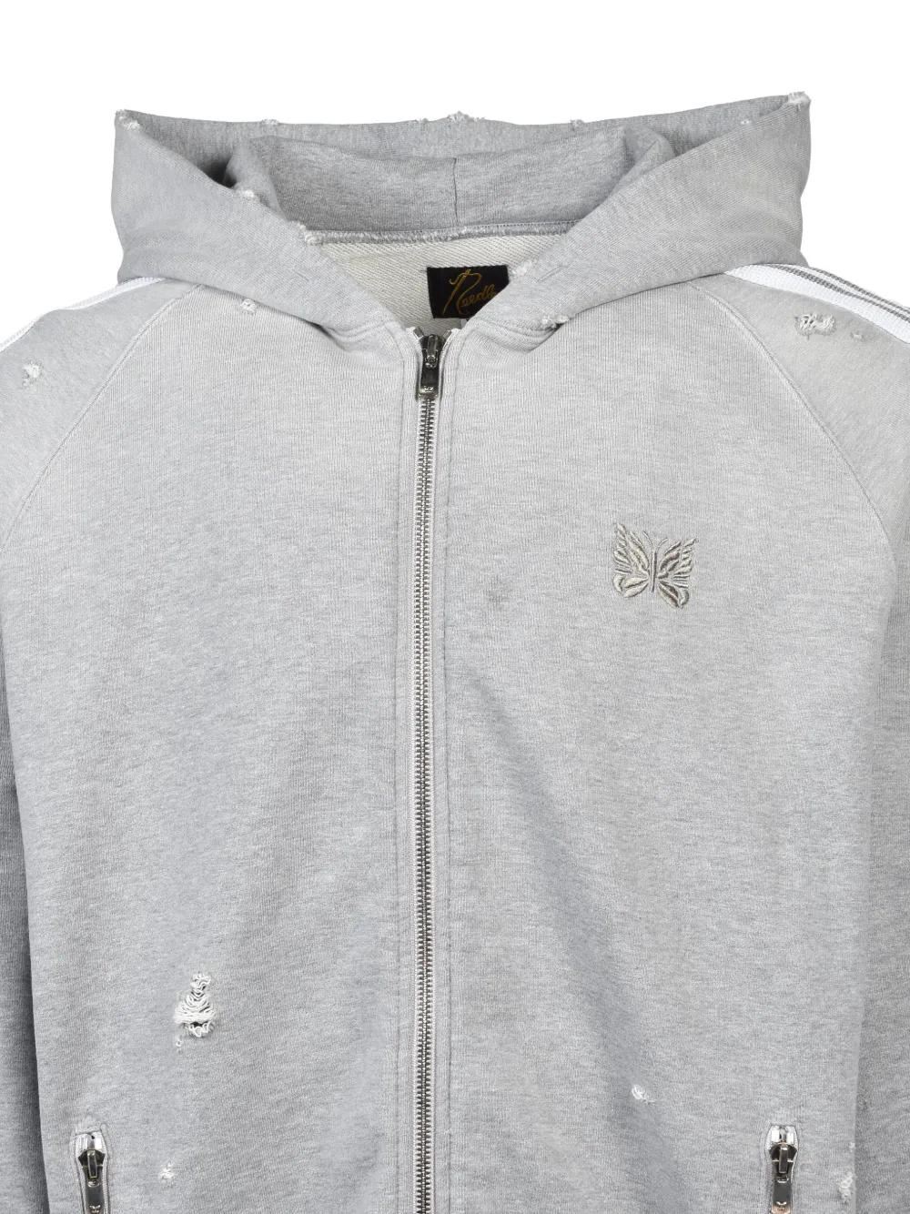 Needles zipped track hoodie Grijs