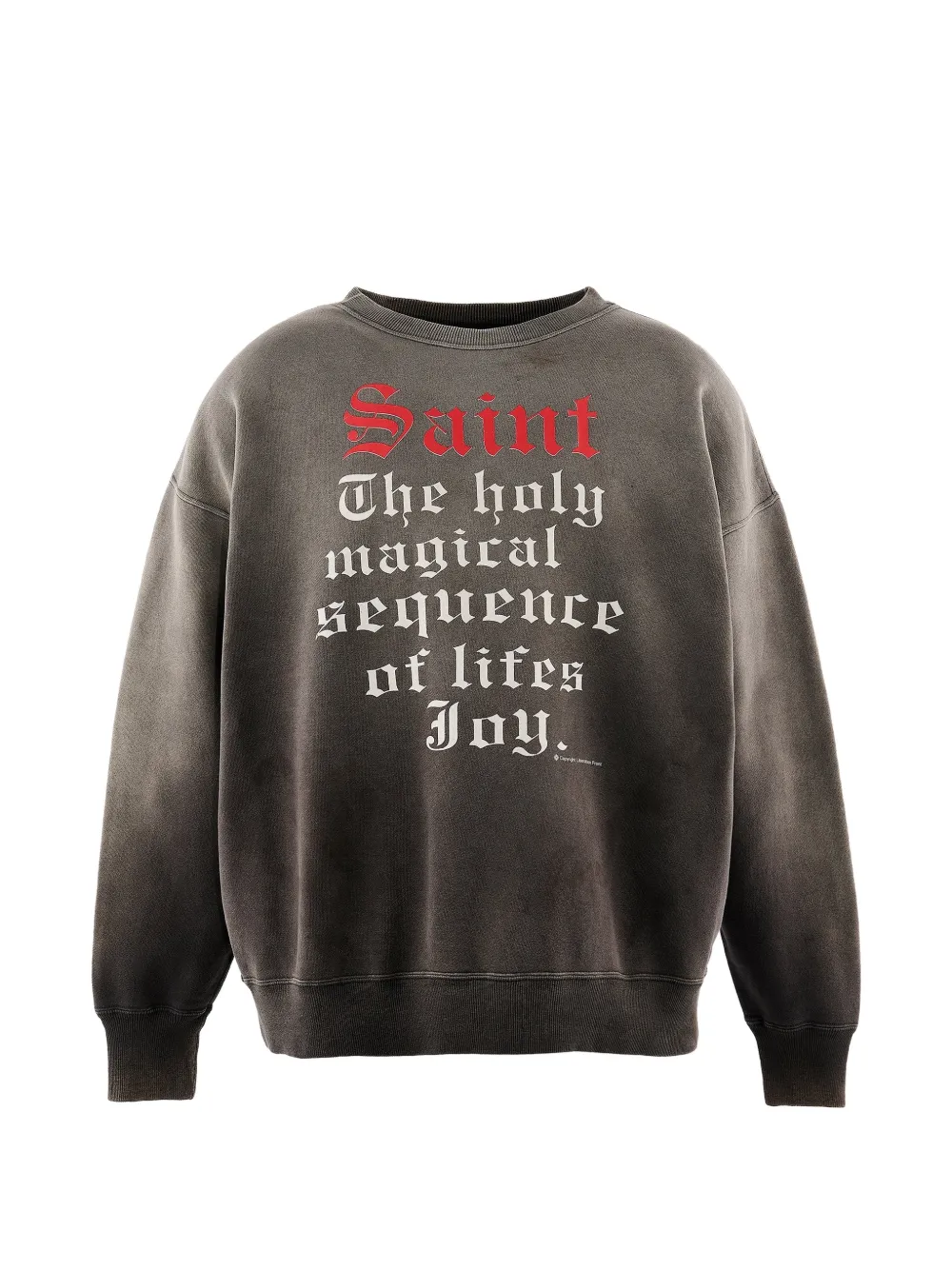 SAINT MXXXXXX slogan-print crew-neck sweater