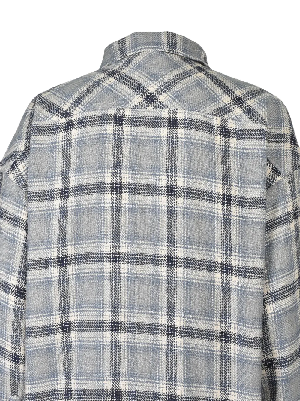 BREATH BDU geruit shirtjack met meerdere zakken Blauw