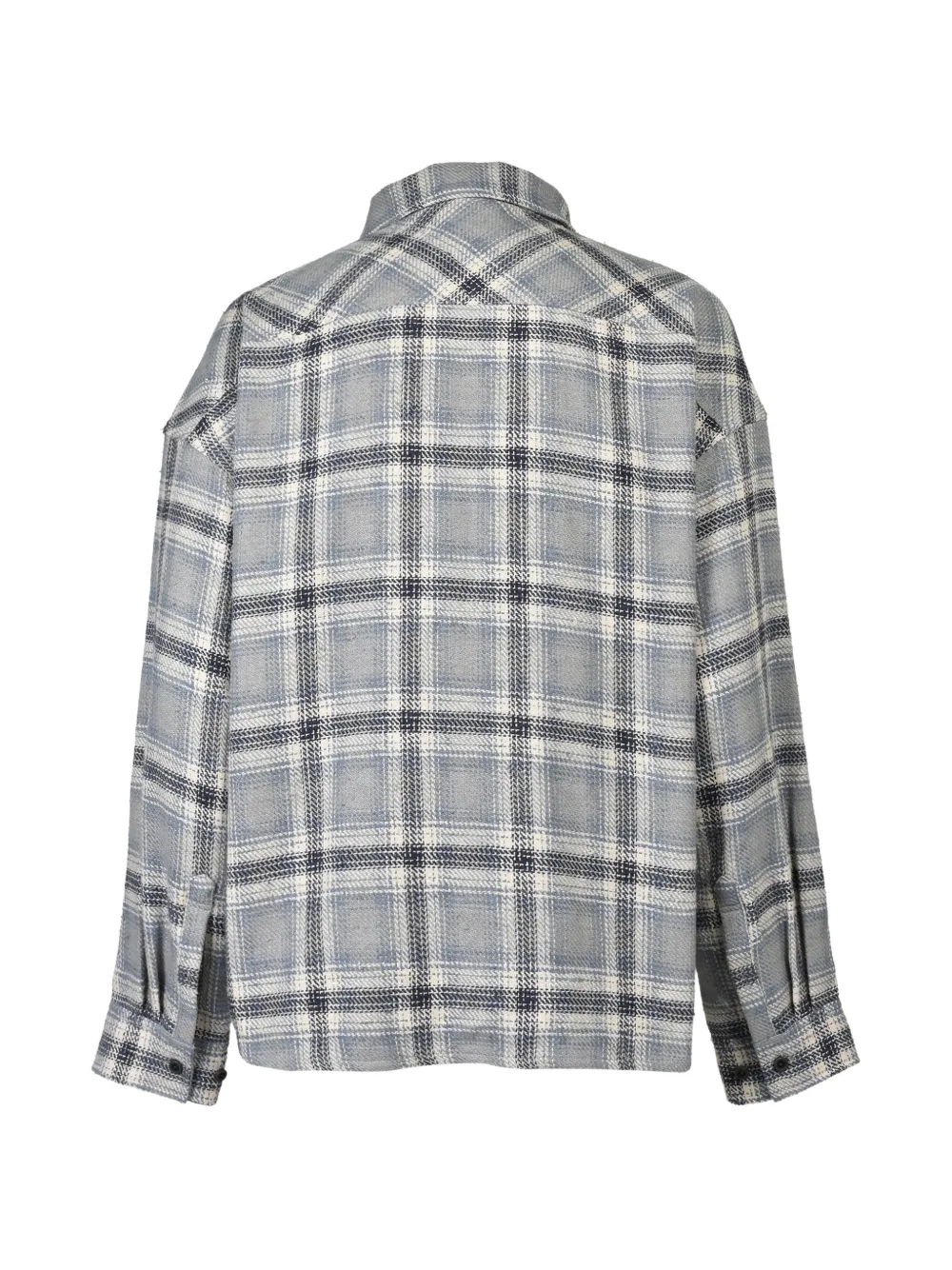 BREATH BDU geruit shirtjack met meerdere zakken Blauw