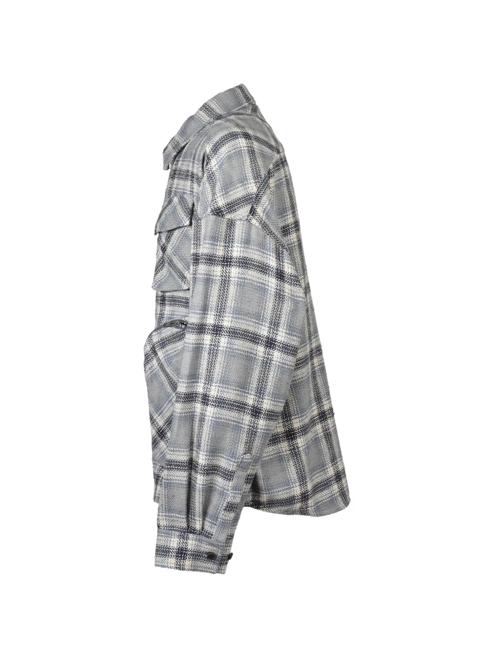 BREATH BDU geruit shirtjack met meerdere zakken Blauw
