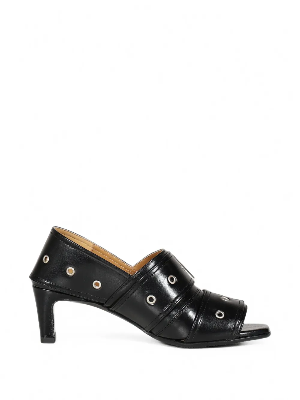 OUR LEGACY Belt buckled-strap heeled sandals - Noir OUR LEGACY Belt buckled-strap heeled sandals - Noir