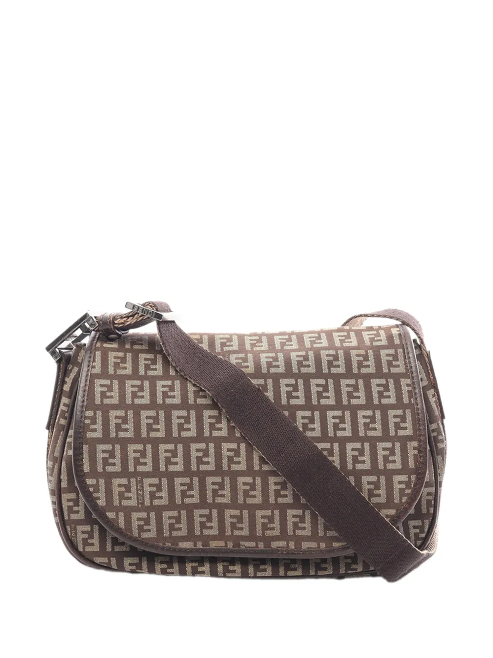Fendi Pre-Owned 2000-2010 Zucchino Canvas crossbody bag - Braun