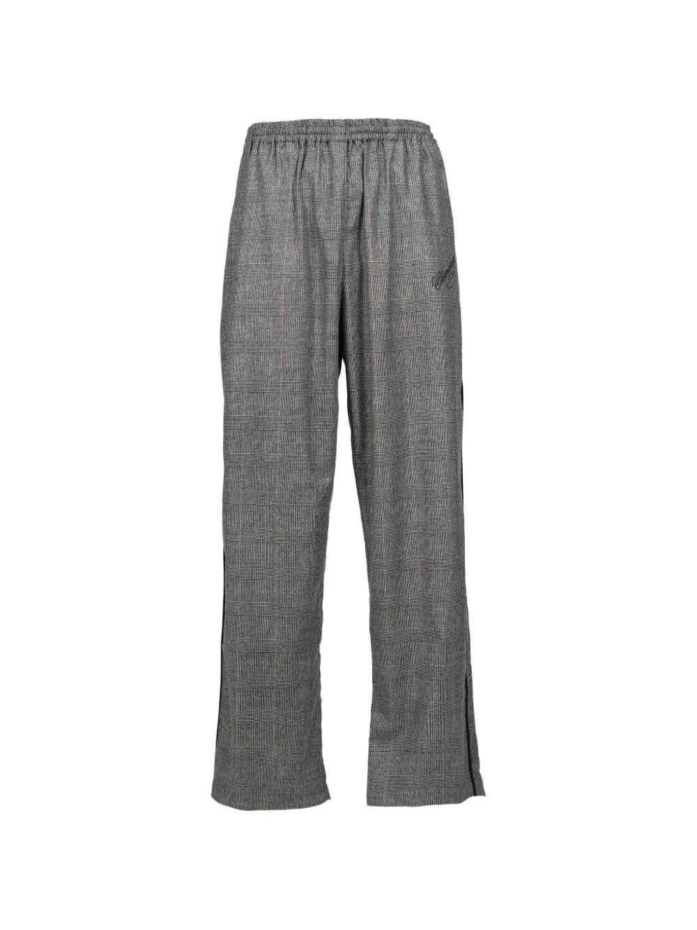 Willy Chavarria Ruff Rider check track pants