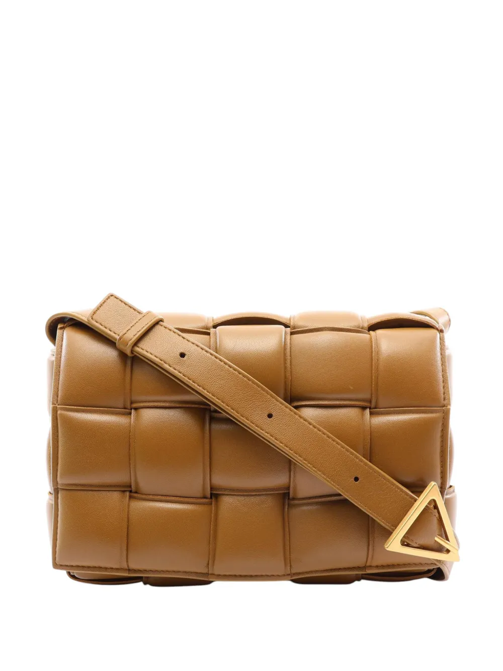 Bottega Veneta Pre-Owned 2012-2026 Nappa Intrecciato Padded Cassette crossbody bag - Braun