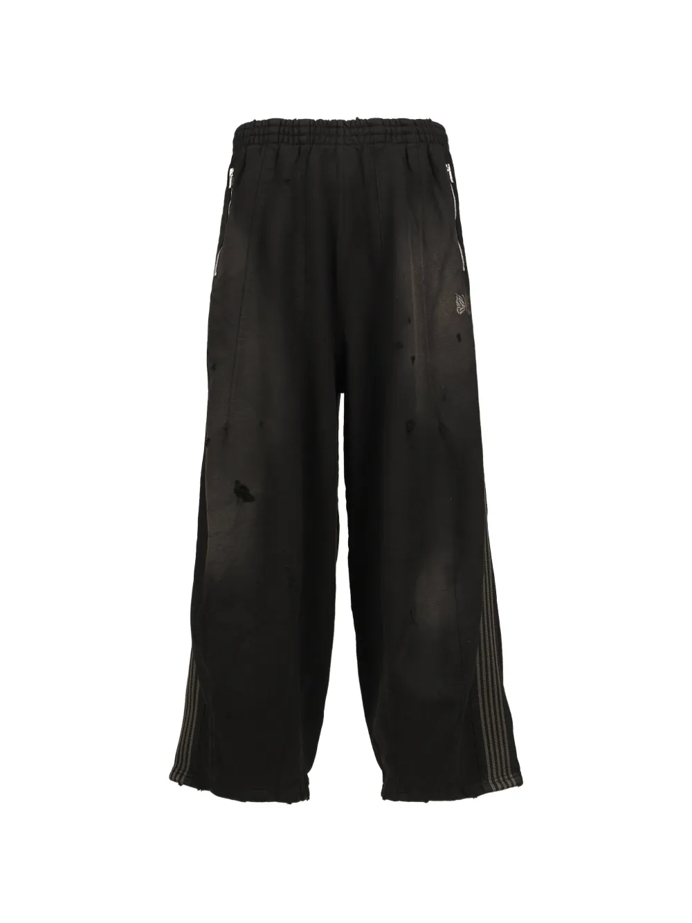 Needles H.D. distressed track pants - Nero