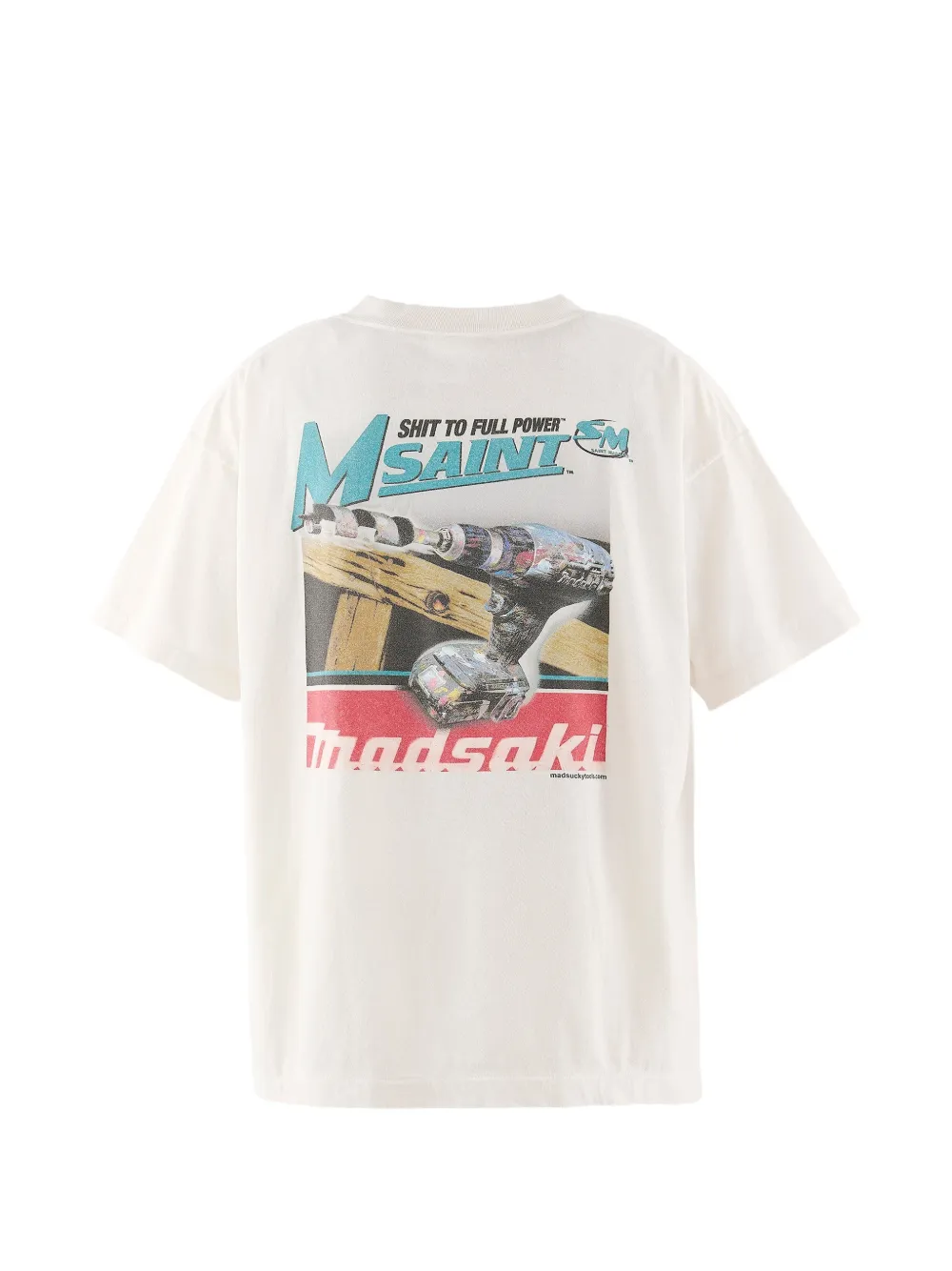 SAINT MXXXXXX x Madsaki T-shirt met grafische print Wit