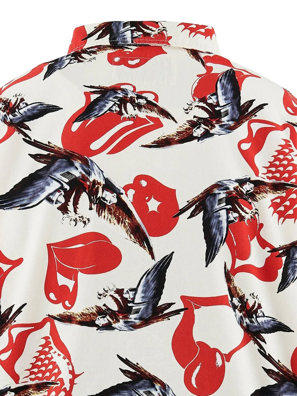 SAINT MXXXXXX x The Rolling Stones eagle-print jacket Wit