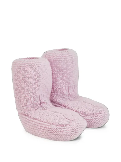 Paz Rodriguez Essentia knitted wool crib shoes