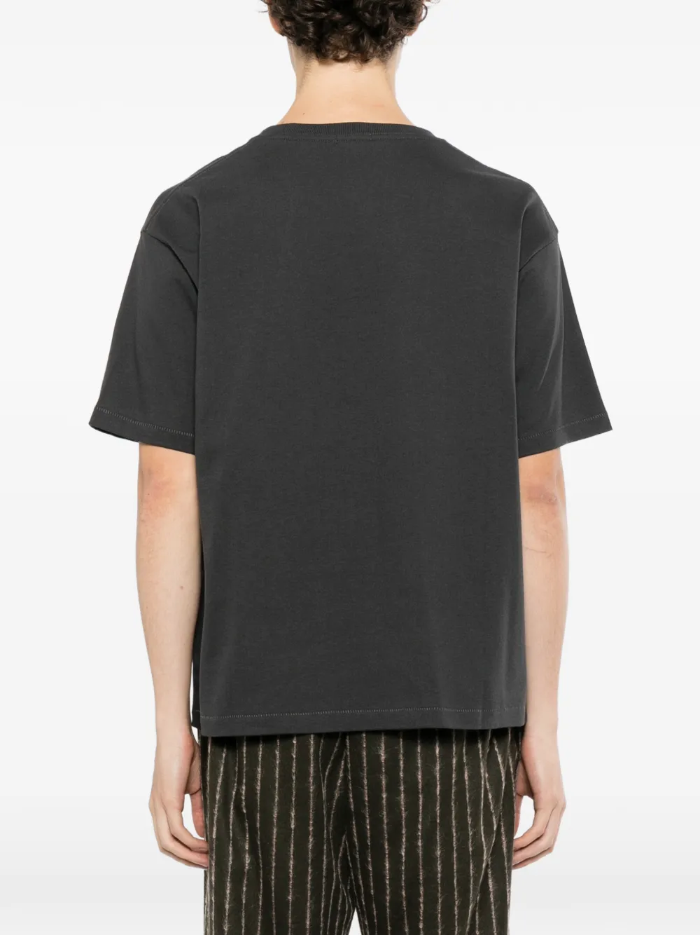 BODE embellished-pocket T-shirt Zwart
