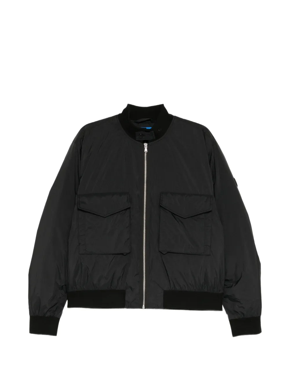 SPORT b. by agnès b. logo-patch bomber jacket - Nero