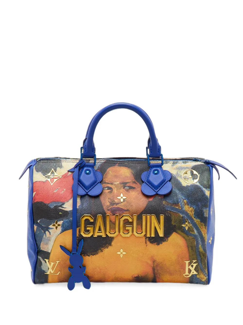 Louis Vuitton Pre-Owned x Jeff Koons Borsa tote Masters Gauguin 30 Speedy 2017 - Blu