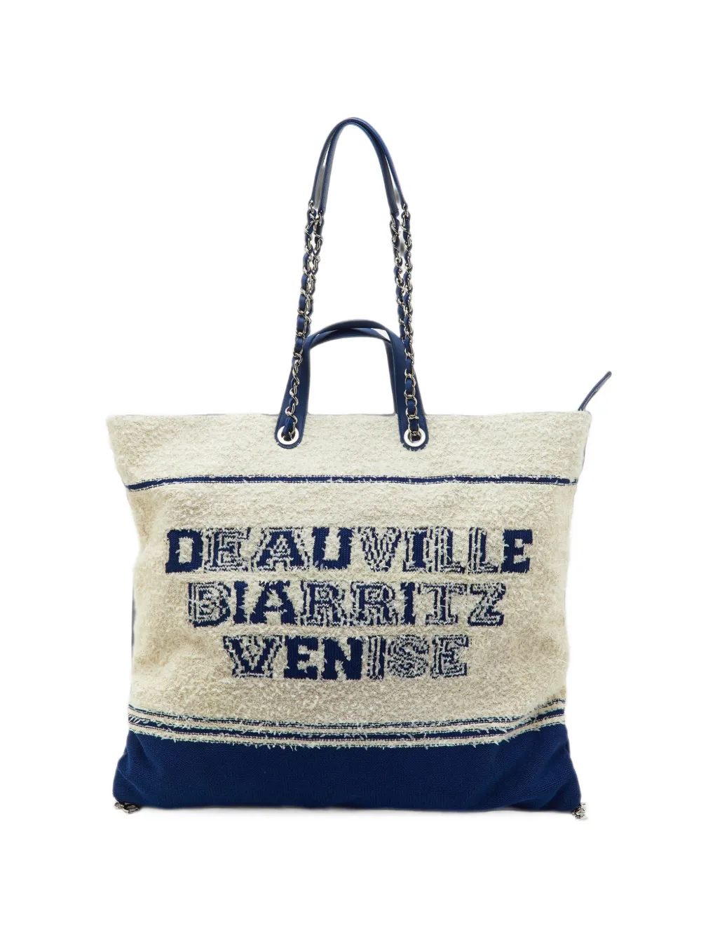 CHANEL Pre-Owned cabas Deauville Biarritz Venice (2019) - Tons neutres CHANEL Pre-Owned cabas Deauville Biarritz Venice (2019) - Tons neutres