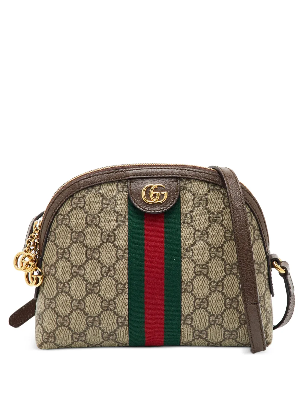 Gucci Pre-Owned Borsa a spalla Ophidia GG Supreme piccola - Toni neutri
