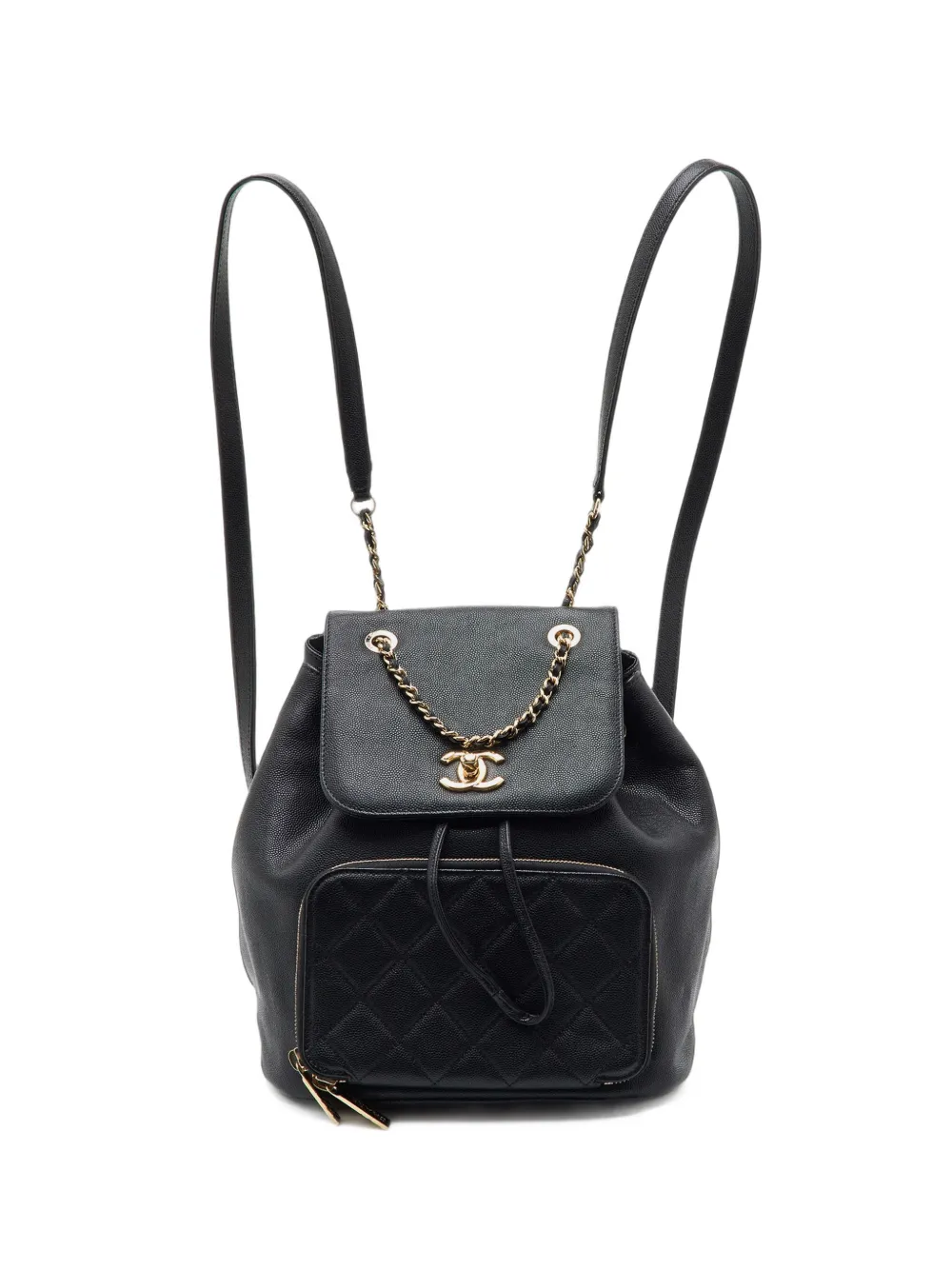 CHANEL Pre-Owned sac à dos Business Affinity matelassé (2017-2018) - Noir CHANEL Pre-Owned sac à dos Business Affinity matelassé (2017-2018) - Noir