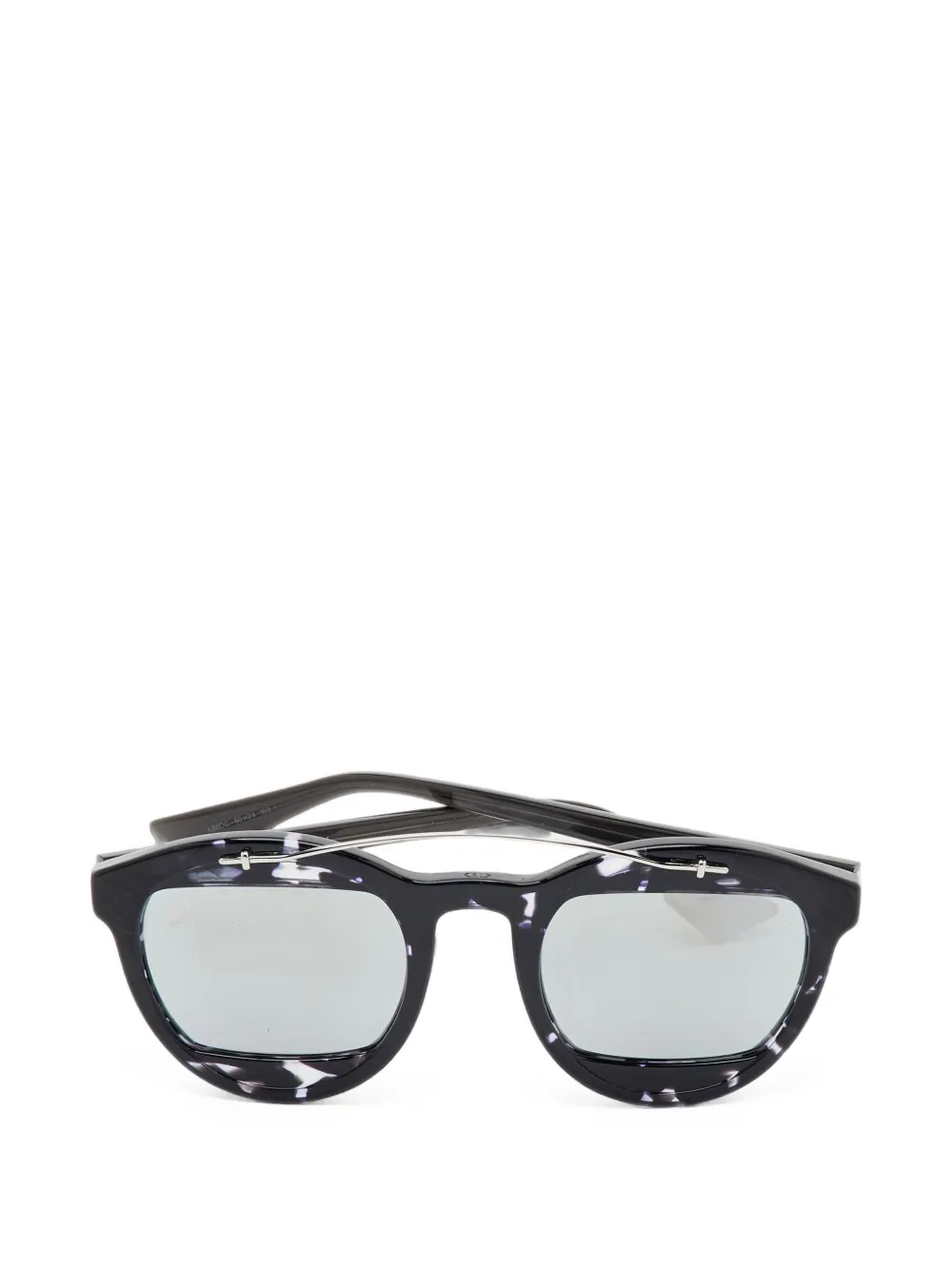 Christian Dior Pre-Owned lunettes de soleil rondes DiorManial - Noir Christian Dior Pre-Owned lunettes de soleil rondes DiorManial - Noir