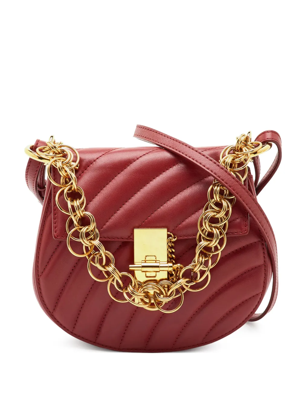 Chloé Pre-Owned Mini Drew Bijou Schultertasche - Rot