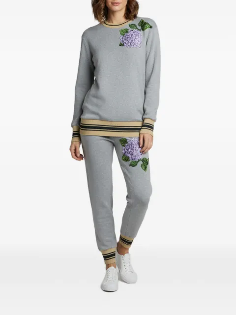 Dolce & Gabbana Pre-Owned hydrangea appliquéd tracksuit