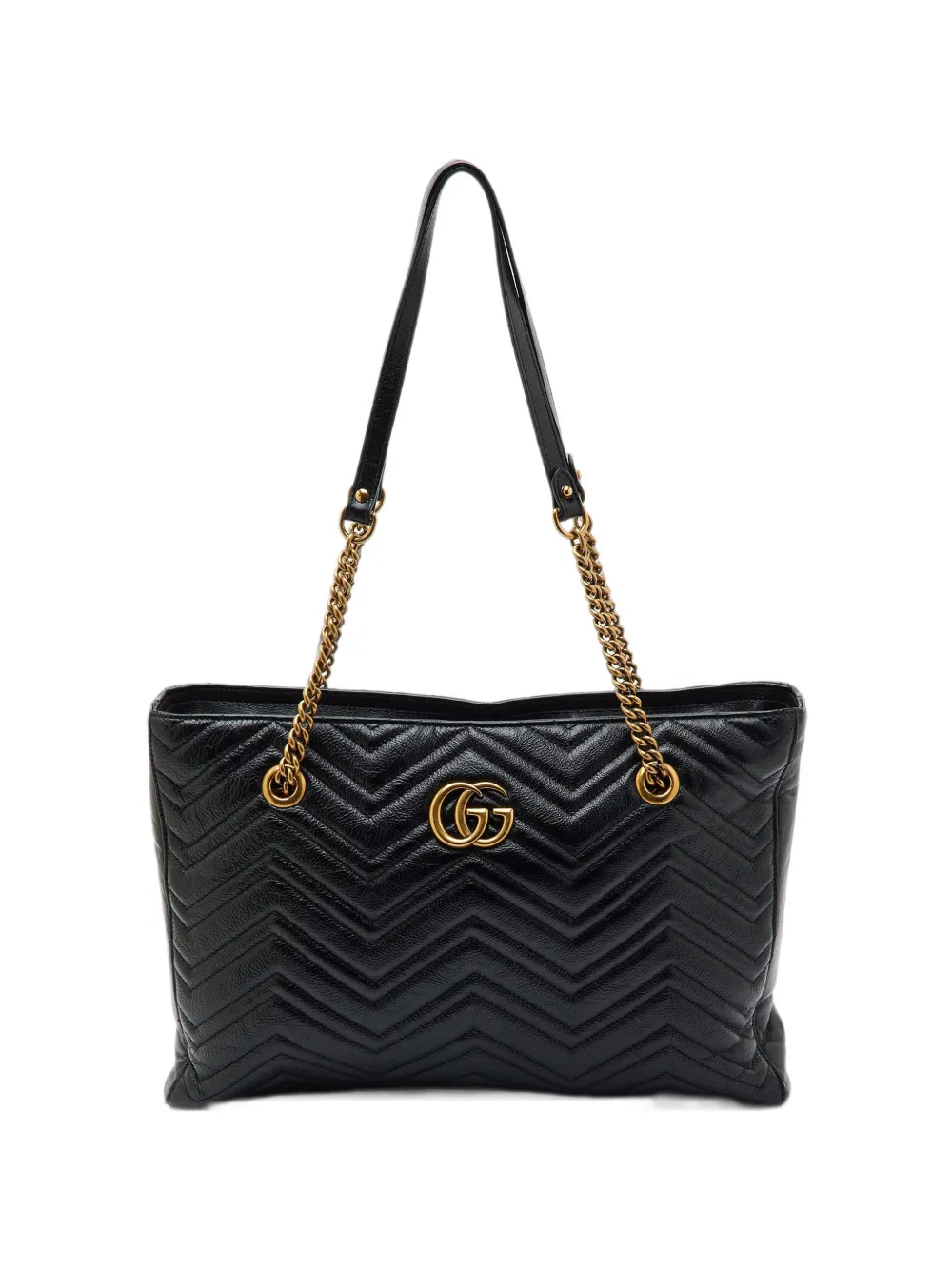 Gucci Pre-Owned cabas GG Marmont médium matelassé - Noir Gucci Pre-Owned cabas GG Marmont médium matelassé - Noir