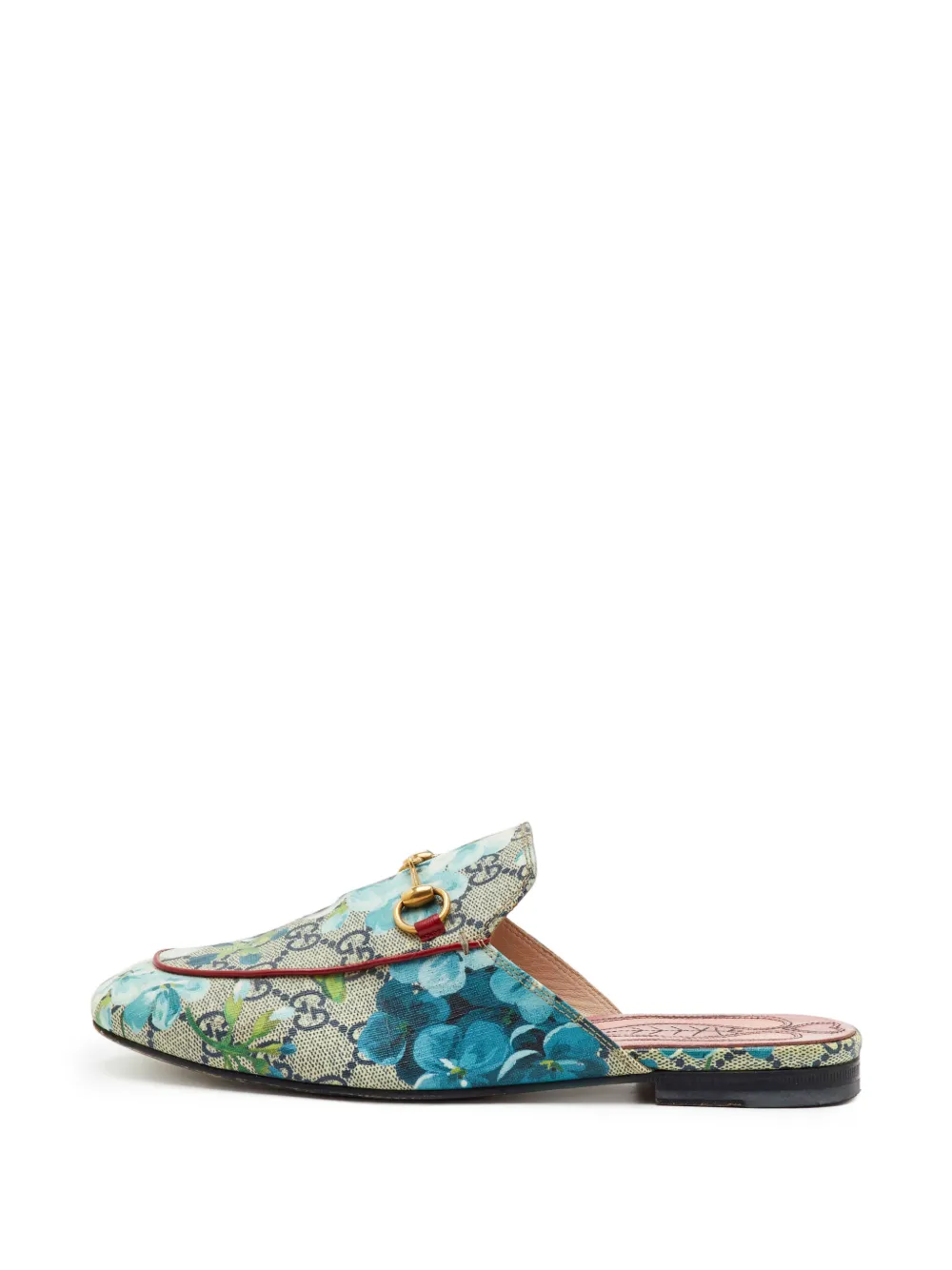 Gucci Pre-Owned mules Princetown Blooms GG Supreme - Bleu
