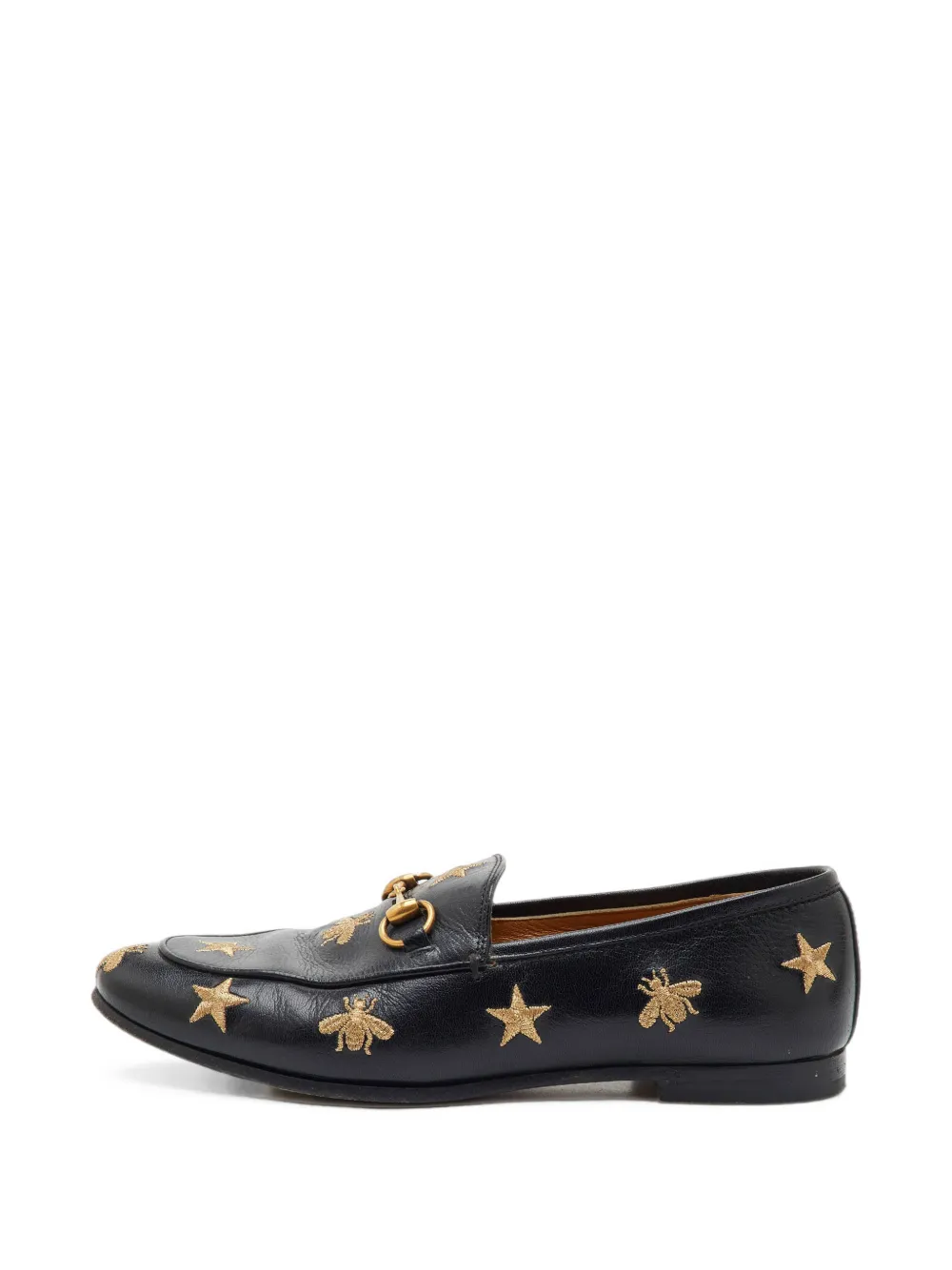 Gucci Pre-Owned mocassins Jordaan à détail de mors - Noir Gucci Pre-Owned mocassins Jordaan à détail de mors - Noir