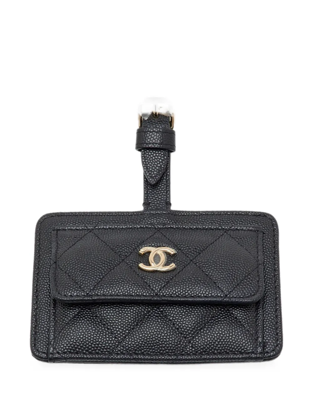CHANEL Pre-Owned Targhetta bagaglio in pelle - Nero