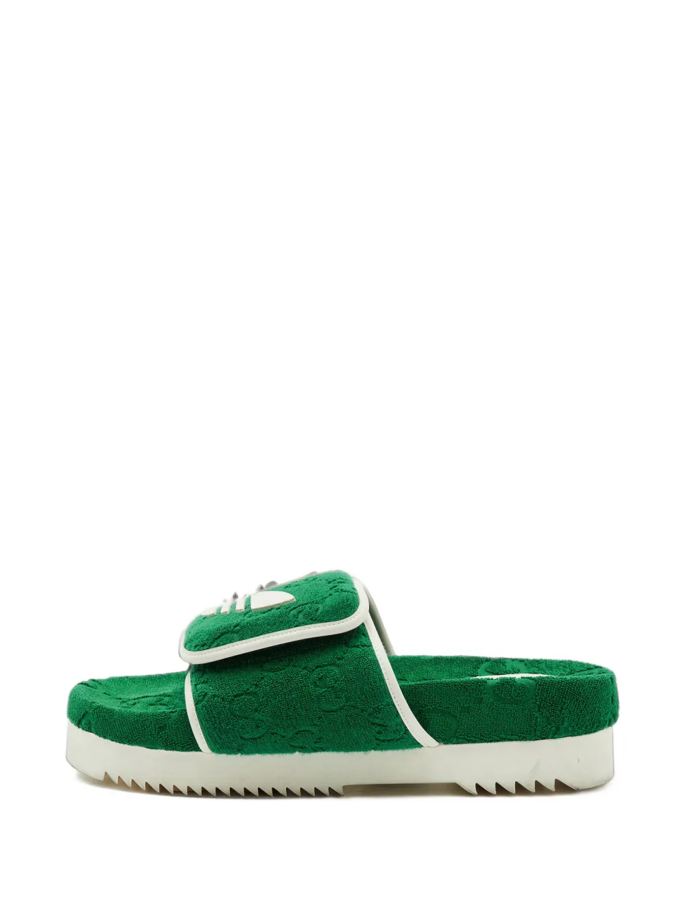 Gucci Pre-Owned x Adidas sandales à plateforme - Vert Gucci Pre-Owned x Adidas sandales à plateforme - Vert