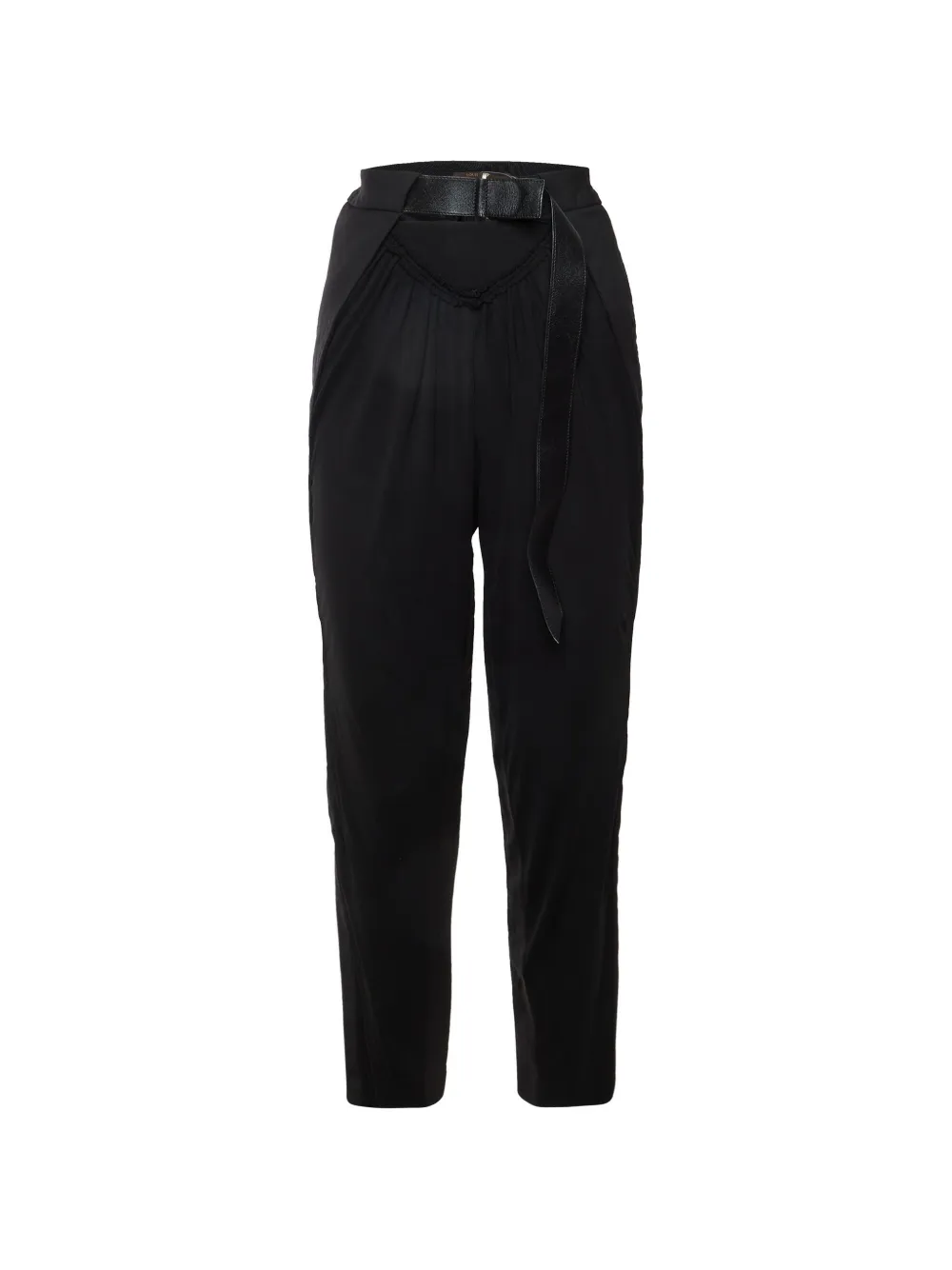Louis Vuitton Pre-Owned pantalon fuselé à fronces - Noir Louis Vuitton Pre-Owned pantalon fuselé à fronces - Noir