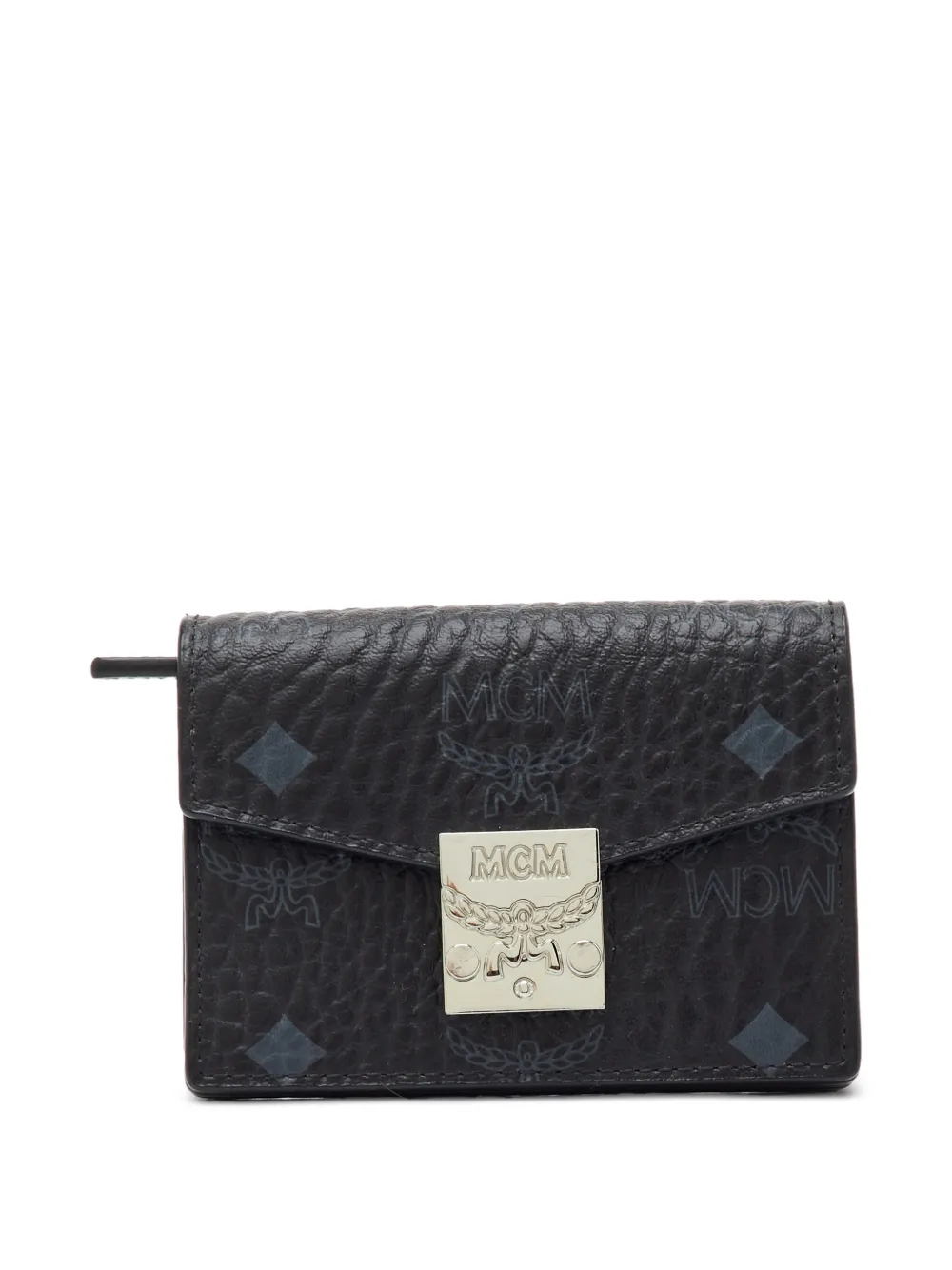 MCM Pre-Owned Patricia Visetos card case in Black