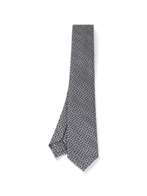Bvlgari Pre-Owned monogram-jacquard tie