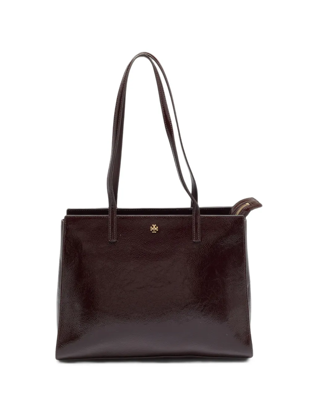 Tory Burch Emerson crinkled tote bag - Rouge