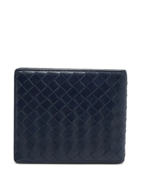 Bottega Veneta Pre-Owned cartera de piel con tejido Intrecciato