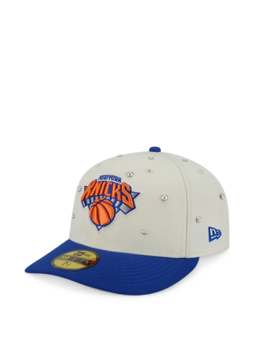 NEW ERA CAP x NY Knicks 59FIFTY faux-pearl embellished cap Wit