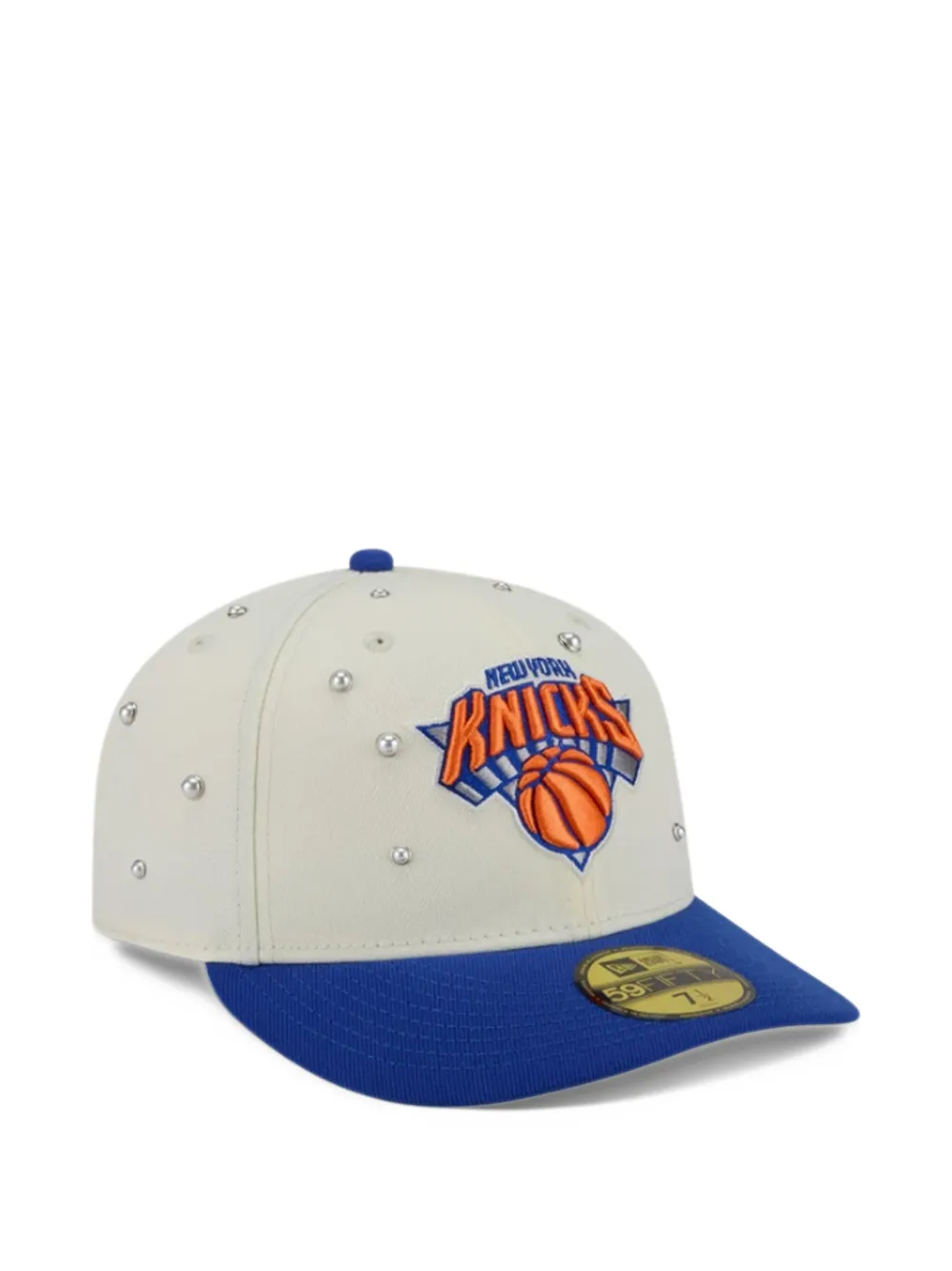 NEW ERA CAP x NY Knicks 59FIFTY faux-pearl embellished cap Wit