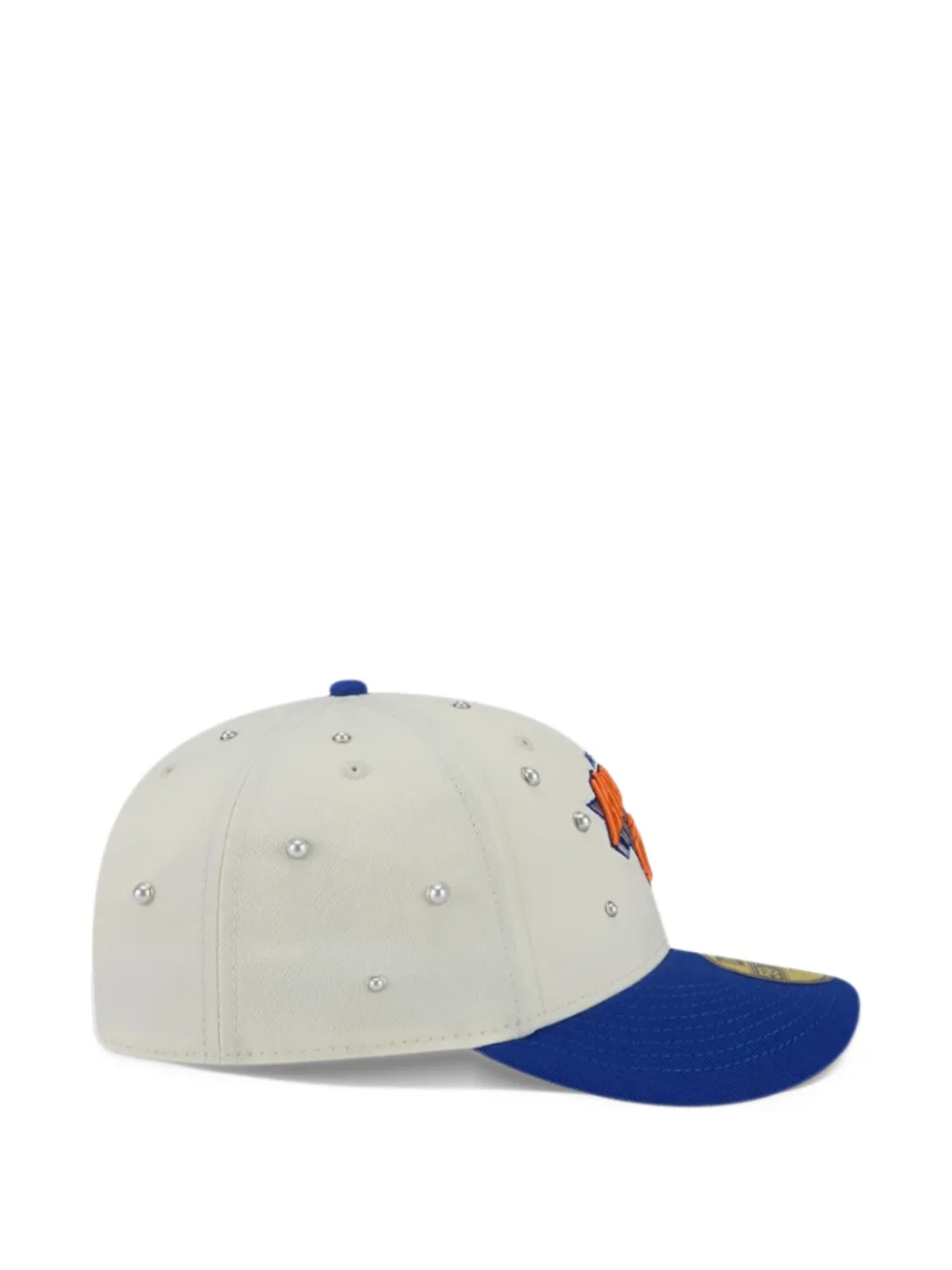 NEW ERA CAP x NY Knicks 59FIFTY faux-pearl embellished cap Wit
