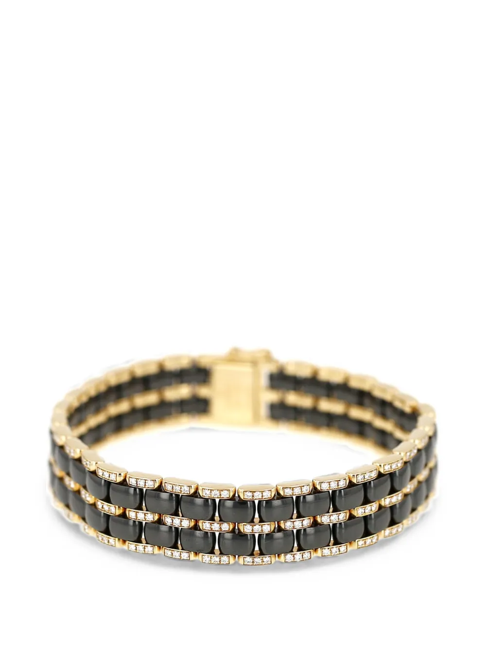 CHANEL Pre-Owned Ultra diamond and ceramic bracelet - Oro