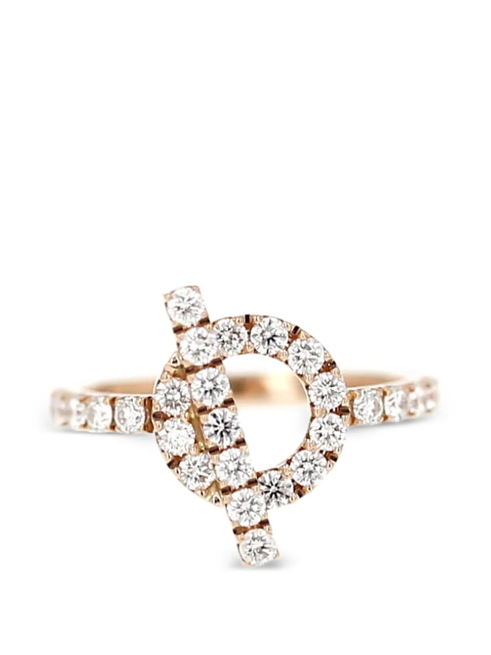 Hermès Pre-Owned Finesse diamond ring - Rosa