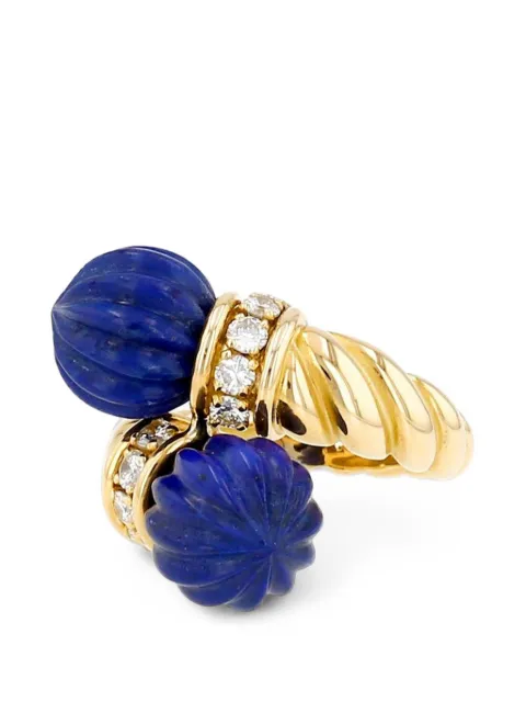 Chaumet lapis lazuli and diamond ring