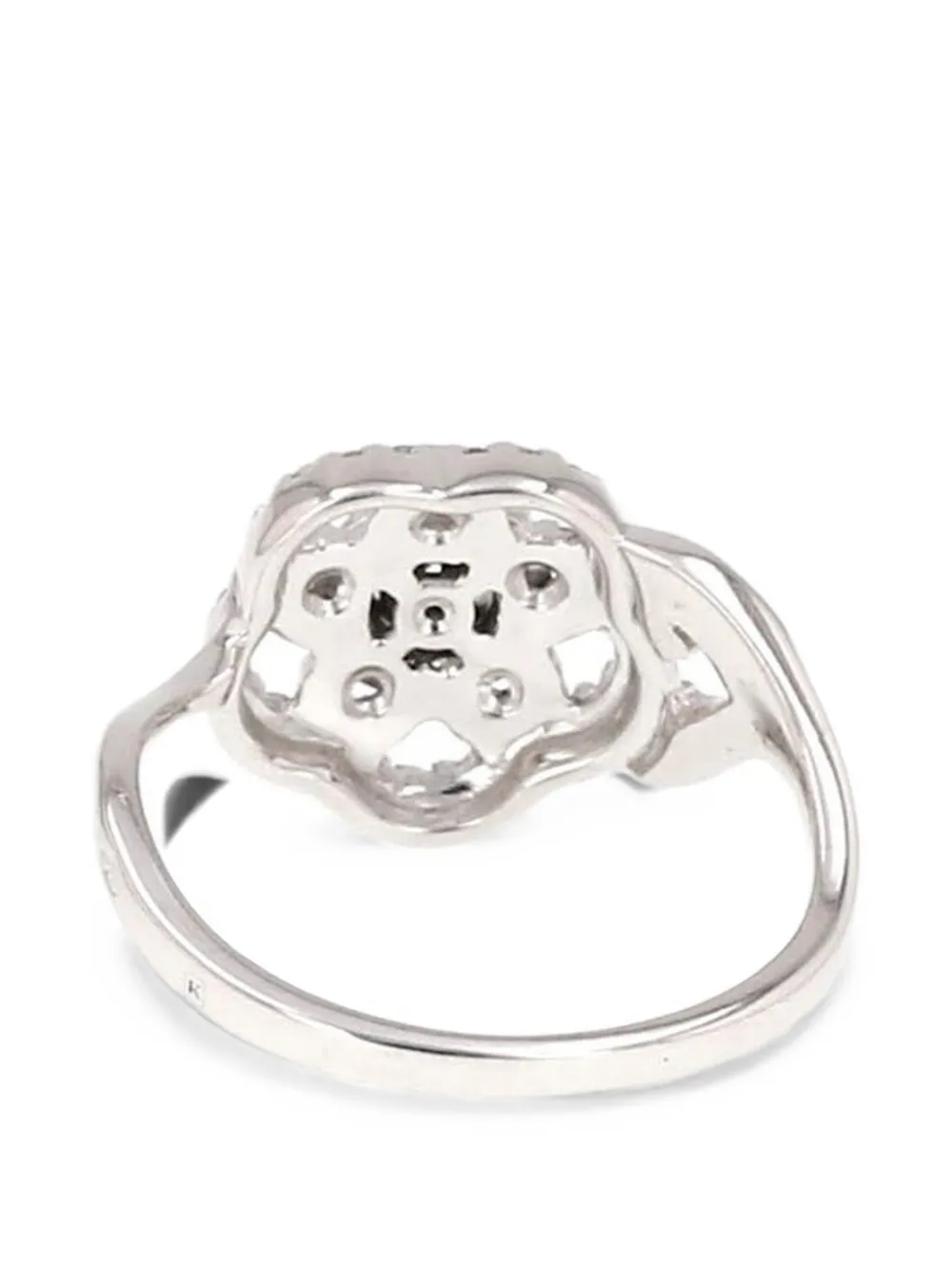 CHANEL Pre-Owned 2010s Camélia diamond ring - Argento