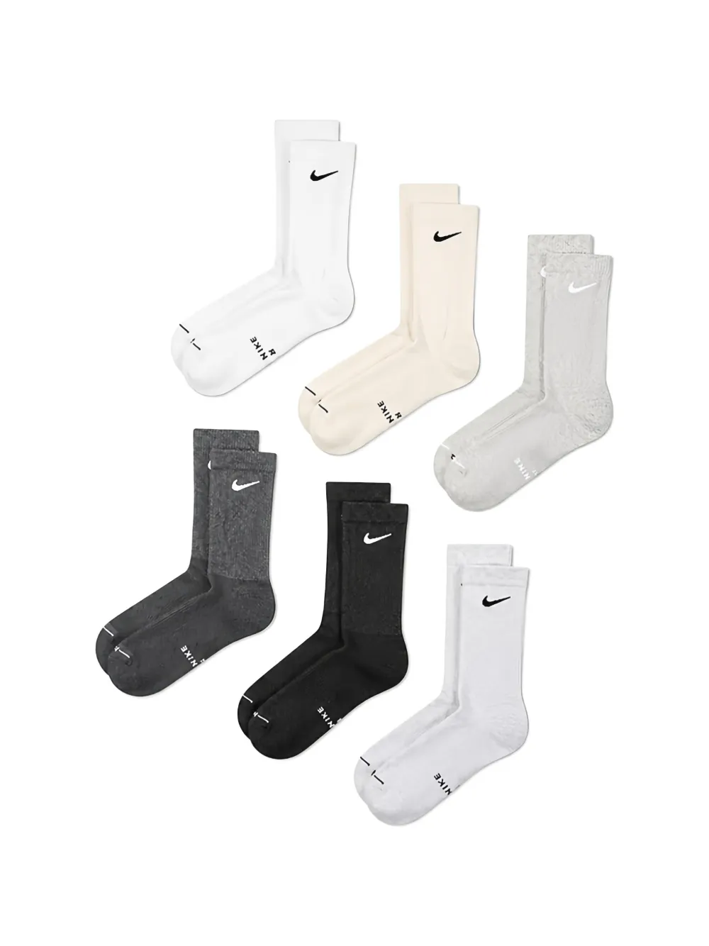 Nike Calzini con logo ricamato (3 pezzi) - Grigio