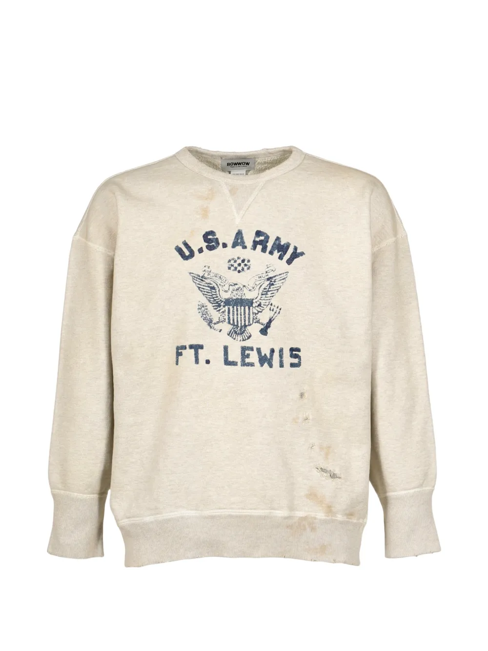 BOW WOW distressed graphic-print sweater