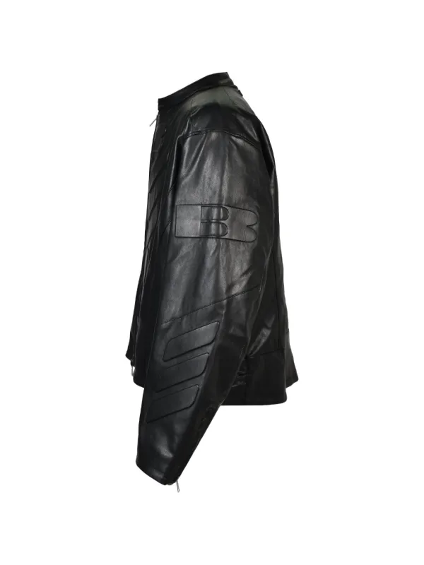 x*割様 breath レザージャケット　M BREATH Racing フェイクレザー ジャケット | ブラック | FARFETCH JP