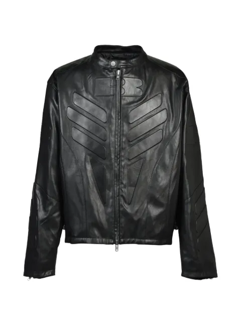 BREATH Racing faux-leather jacket