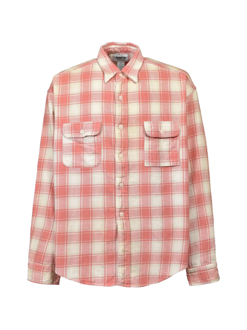 BOW WOW check-print flap-pocket shirt
