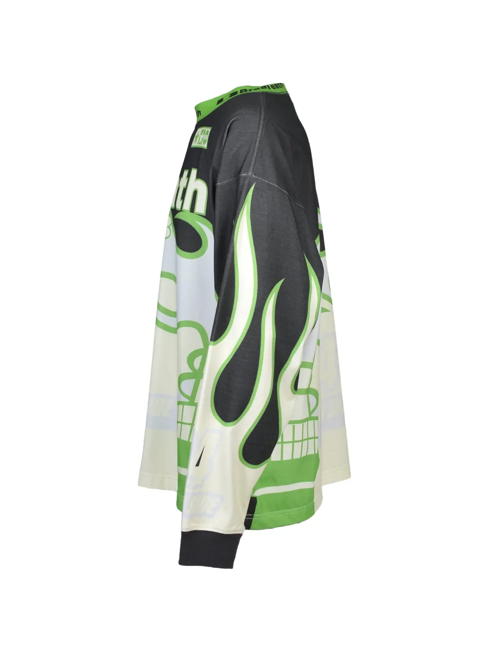 BREATH Racing T-shirt met lange mouwen en grafische print Zwart